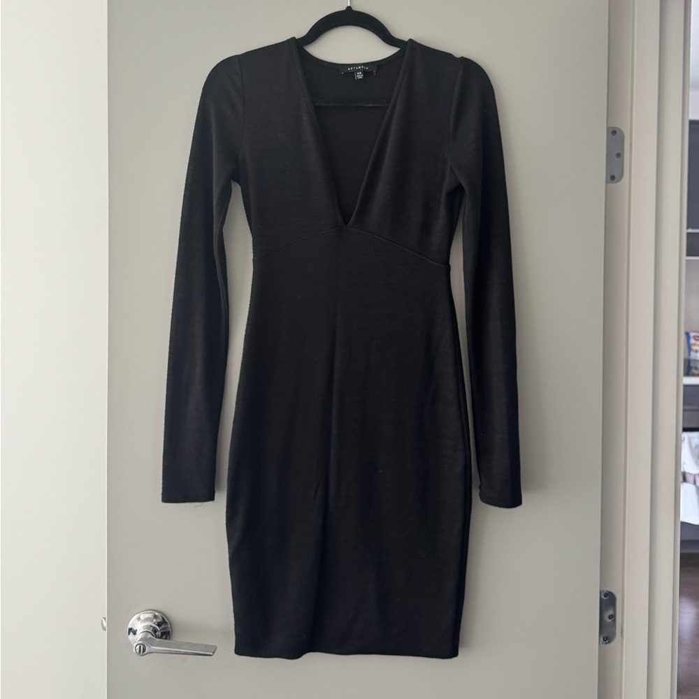 Revamped Classic Black Long Sleeve Dress